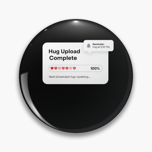 Item preview, Scheduled Hug Upload Reminder Funny Heart Meter designed and sold by elderberry.