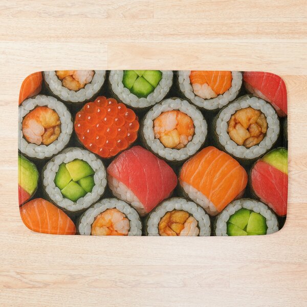 Item preview, 3D Colorful Sushi Roll All-Over Print designed and sold by getpressedshirt.