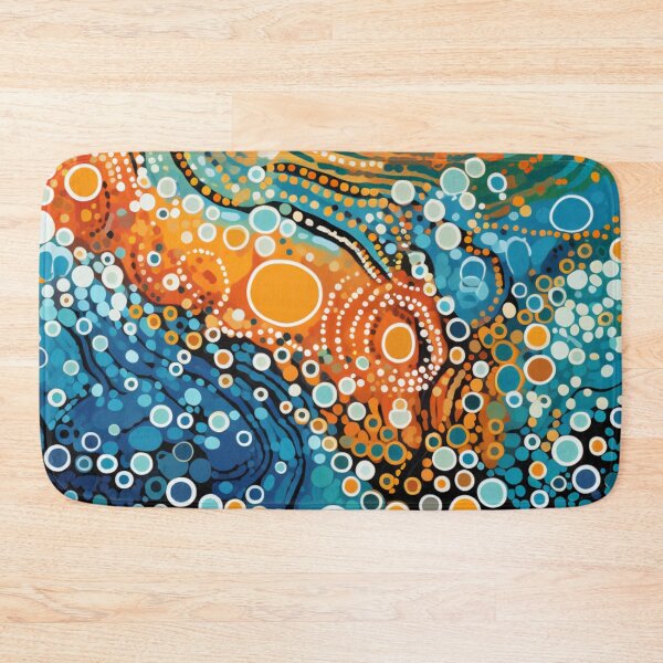 Item preview, Aboriginal Inspired Dot Art - With Many Vibrant Circles designed and sold by GrinGalore.