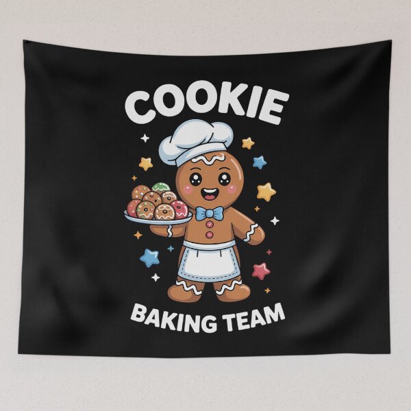 Item preview, Cookie Baking Team Gingerbread Cookie Xmas designed and sold by Turbotine.