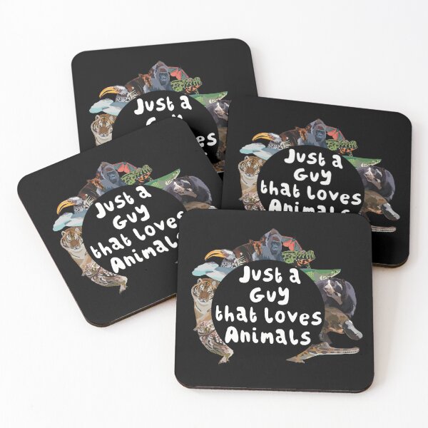 Item preview, A is for Animal Lover, Just a Guy That Loves Animals | Funny Animal Lover & Zookeeper Gift designed and sold by PrettylittlepastelUk.