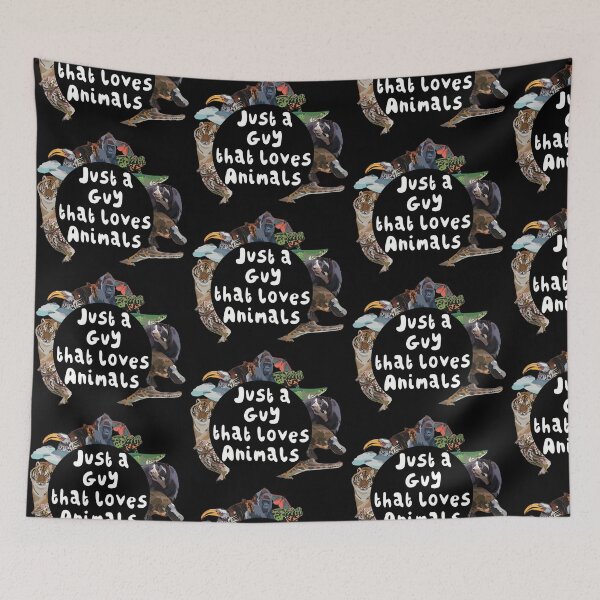 Item preview, A is for Animal Lover, Just a Guy That Loves Animals | Funny Animal Lover & Zookeeper Gift designed and sold by PrettylittlepastelUk.