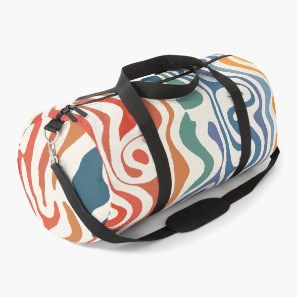 Item preview, Boho Wave Lines Pattern Rainbow Earth Tones designed and sold by trajeado14.