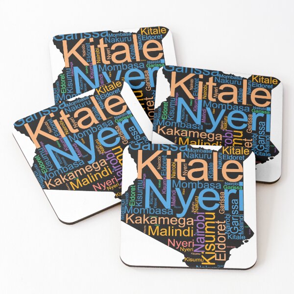 Item preview, Kenya City Names Word Art designed and sold by TheIconSmith.
