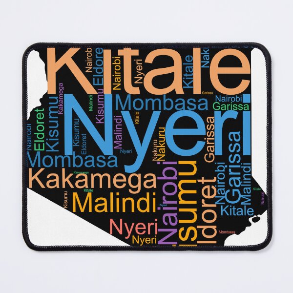 Item preview, Kenya City Names Word Art designed and sold by TheIconSmith.