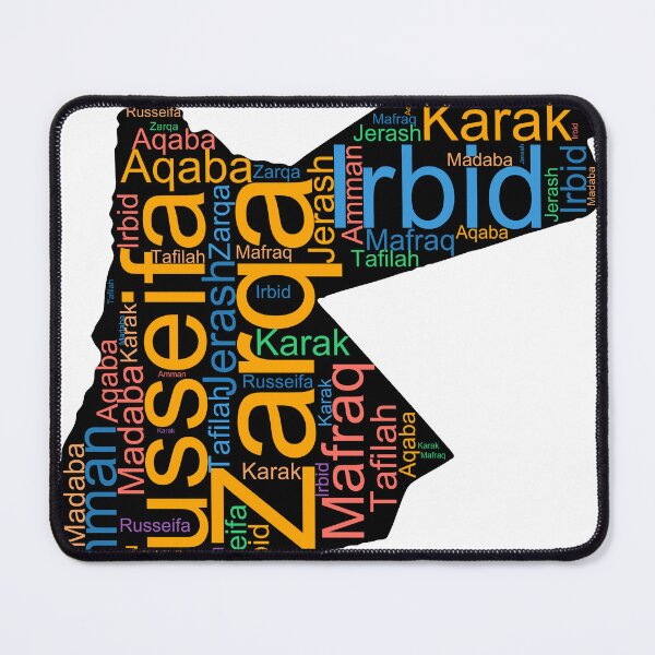 Item preview, Jordan City Names Word Art designed and sold by TheIconSmith.