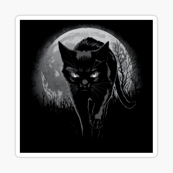 Item preview, HAPPY HALLOWEEN BLACK CAT  designed and sold by NomadicNatureCo.