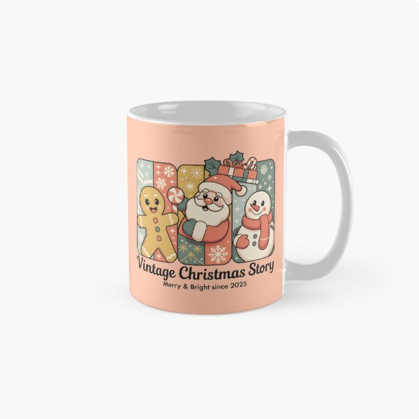 Item preview, Vintage Holiday Story Featuring Gingerbread Man, Santa, and Snowman designed and sold by SplashTastic.
