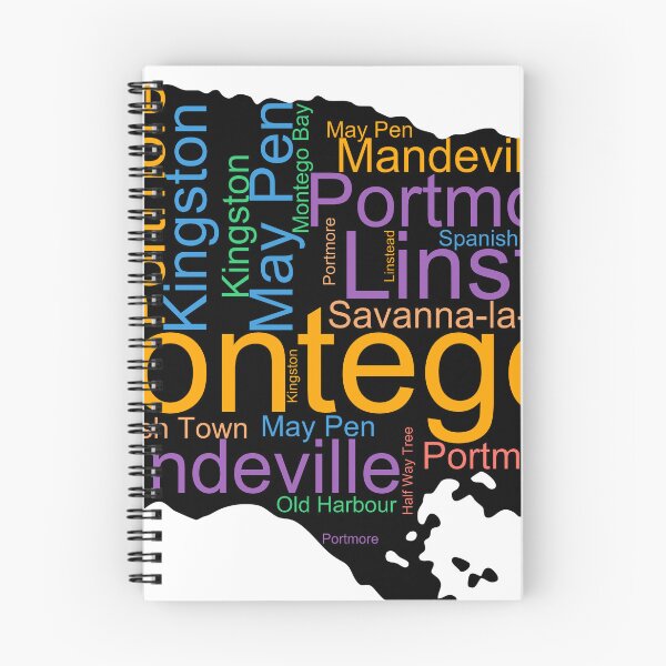 Item preview, Jamaica City Names Word Art designed and sold by TheIconSmith.
