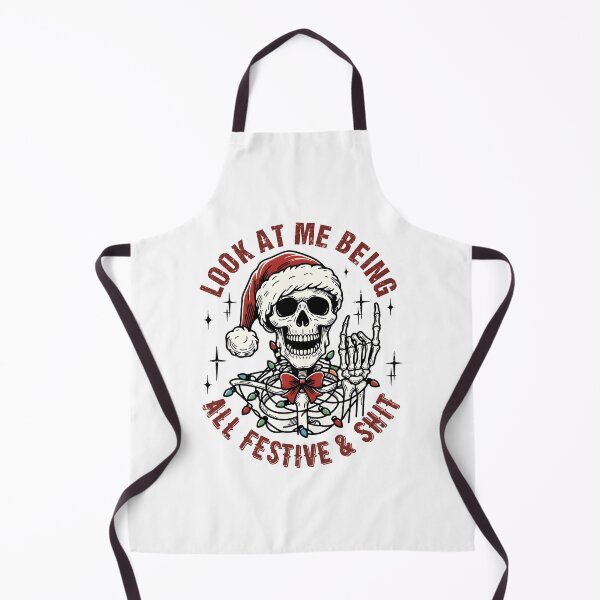Item preview, Funny Skeleton Christmas – Look at Me Being All Festive designed and sold by sapnaela.