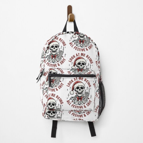 Item preview, Funny Skeleton Christmas – Look at Me Being All Festive designed and sold by sapnaela.