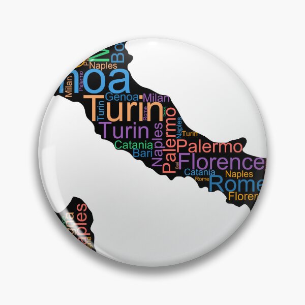 Item preview, Italy City Names Word Art designed and sold by TheIconSmith.