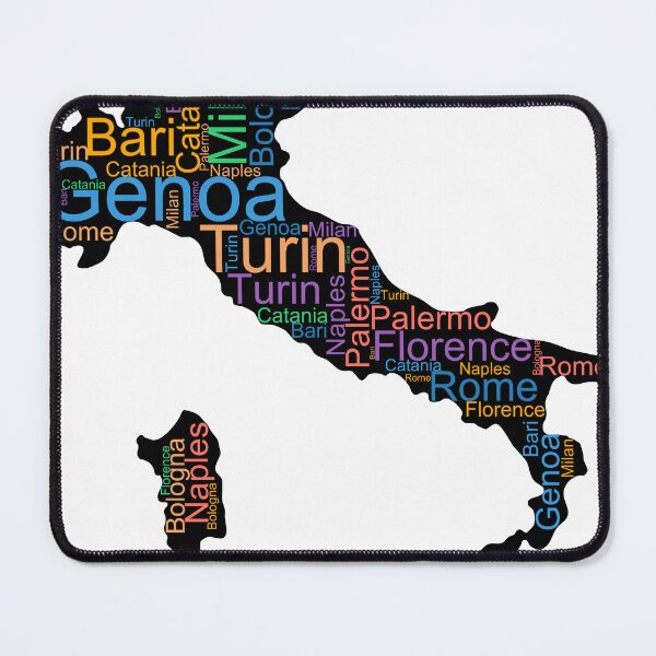 Item preview, Italy City Names Word Art designed and sold by TheIconSmith.
