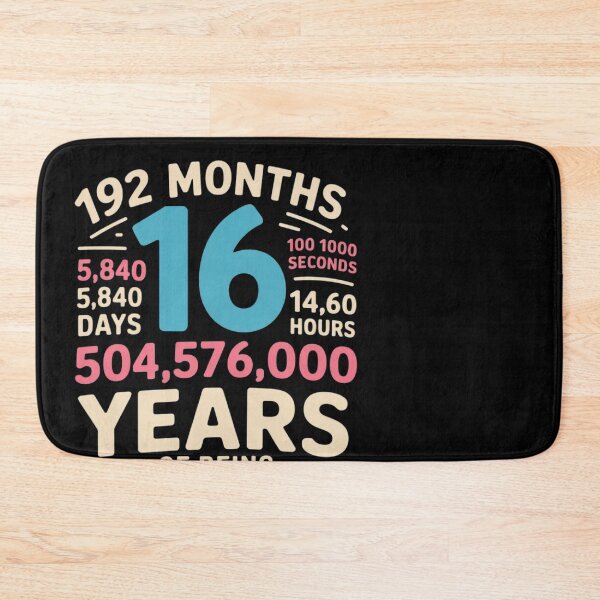Item preview, 16th Birthday Kids 16 Year Old Boys Girls Sixteen 4  designed and sold by MonsterBuddiess.