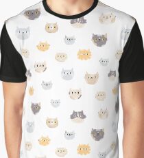 Cat faces Graphic T-Shirt