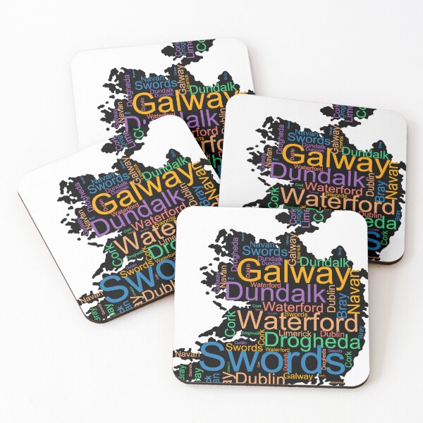 Item preview, Ireland City Names Word Art designed and sold by TheIconSmith.