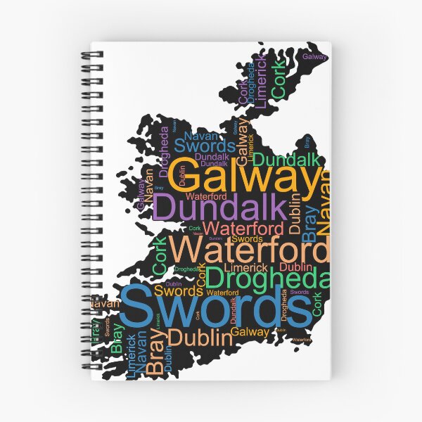 Item preview, Ireland City Names Word Art designed and sold by TheIconSmith.