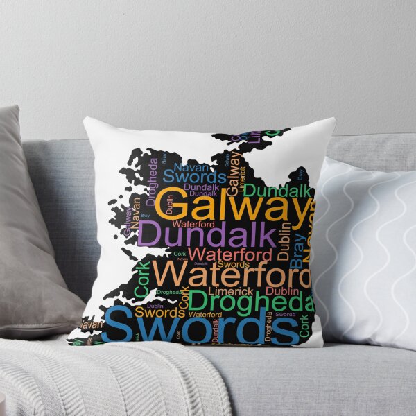 Item preview, Ireland City Names Word Art designed and sold by TheIconSmith.