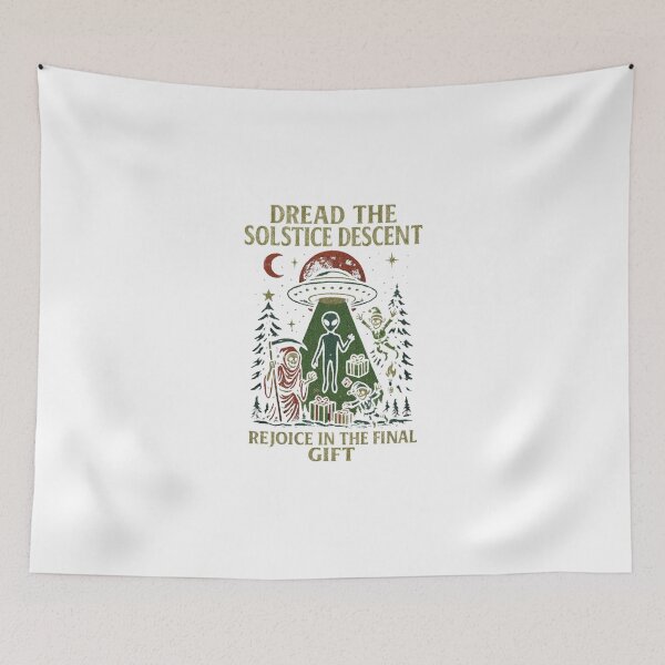 Item preview, Alien Xmas Descent – Occult Edition– Holiday Tree Classic T-Shirt designed and sold by inkfluenceart.