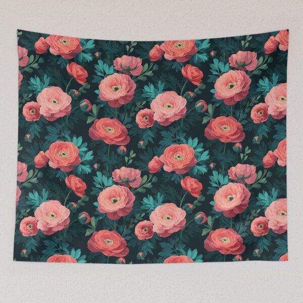 Item preview, Trendy Vibrant Ranunculus Print For Mother'S Day designed and sold by RoyalStarsPatts.