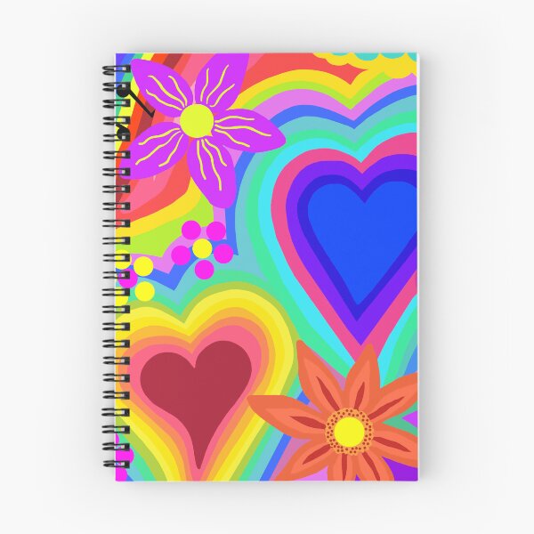 Item preview, Rainbow Hearts and Flowers Pop Art Design designed and sold by Vividality.
