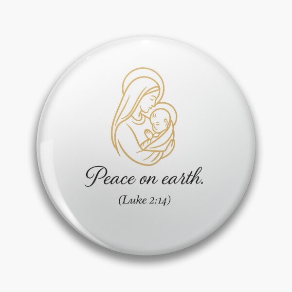 Item preview, Peace on Earth – Mary & Baby Jesus Minimalist Christmas Design designed and sold by Brigitte Creative Art.