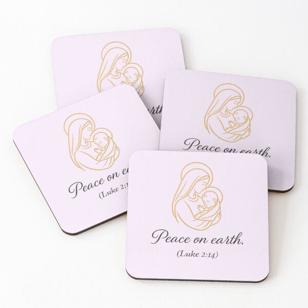Item preview, Peace on Earth – Mary & Baby Jesus Minimalist Christmas Design designed and sold by Brigitte Creative Art.
