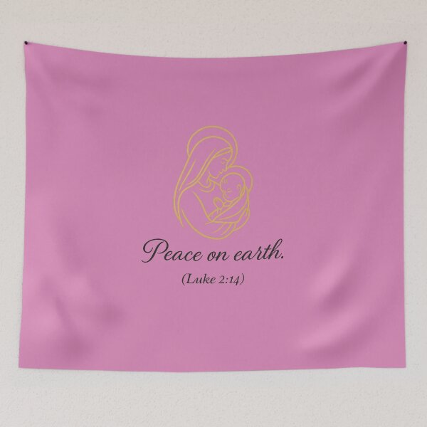 Item preview, Peace on Earth – Mary & Baby Jesus Minimalist Christmas Design designed and sold by Brigitte Creative Art.