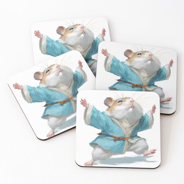 Item preview, Tai Chi Hamster – Peaceful Martial Arts Master Illustration designed and sold by DTDSEverything.