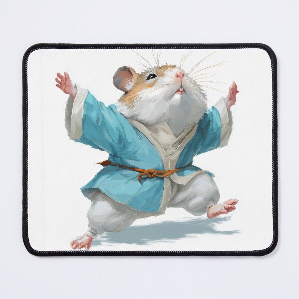 Item preview, Tai Chi Hamster – Peaceful Martial Arts Master Illustration designed and sold by DTDSEverything.