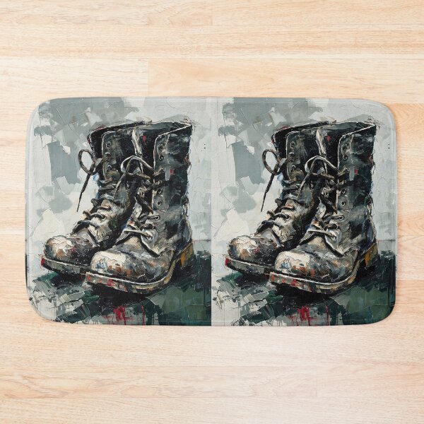 Item preview, Textured Combat Boots Painting designed and sold by caracatita75.