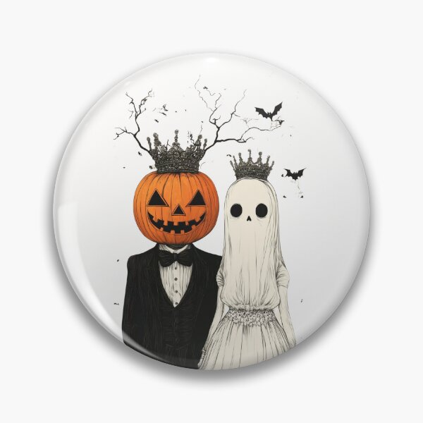 Item preview, Halloween Wedding Couple Pumpkin designed and sold by Oniyasha.
