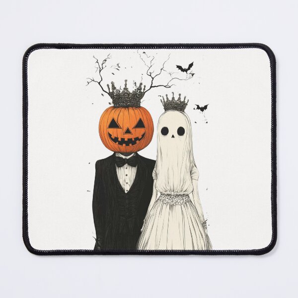 Item preview, Halloween Wedding Couple Pumpkin designed and sold by Oniyasha.