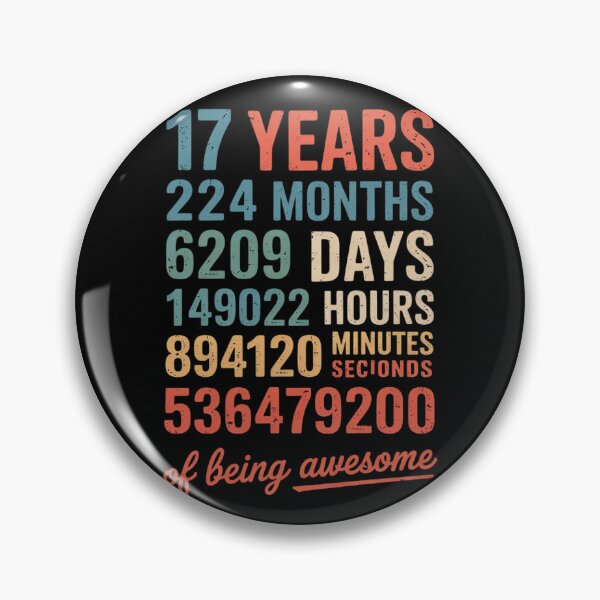 Item preview, 17 Years Of Being Awesome 17 Years Old 17th Birthday  designed and sold by MonsterBuddiess.