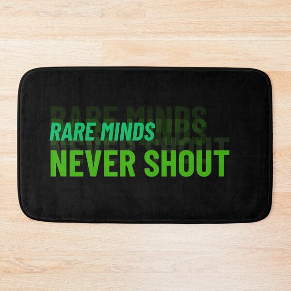 Item preview, Rare Minds, Never Shout | Minimal Luxury Quote T-Shirt | Softpalette Studio designed and sold by TeeTantra.
