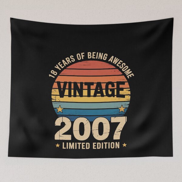 Item preview, 18 Year Old BDay Decorations Men Boy 18yr 2007 18th Birthday  designed and sold by MonsterBuddiess.