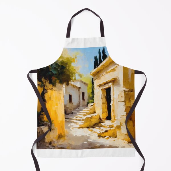 Item preview, Greek mountain village  designed and sold by Island Art Studios.