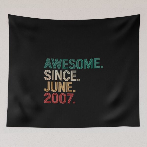 Item preview, 18 Years Old Awesome Since June 2007 18th Birthday  designed and sold by MonsterBuddiess.