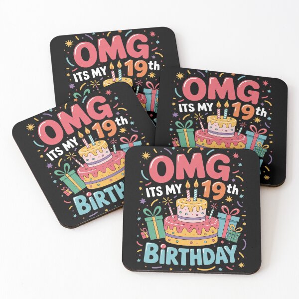 Item preview, 19 Year Old Birthday Party Omg Happy 19th Birthday  designed and sold by MonsterBuddiess.