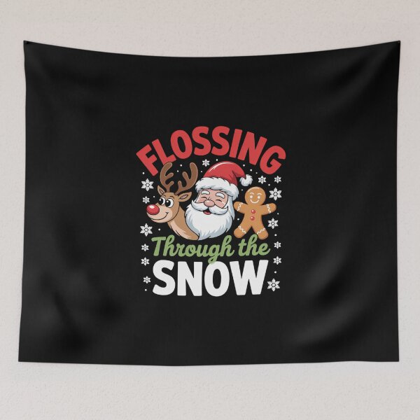 Item preview, Flossing Santa Reindeer Gingerbread Xmas designed and sold by DeadlockCrew.
