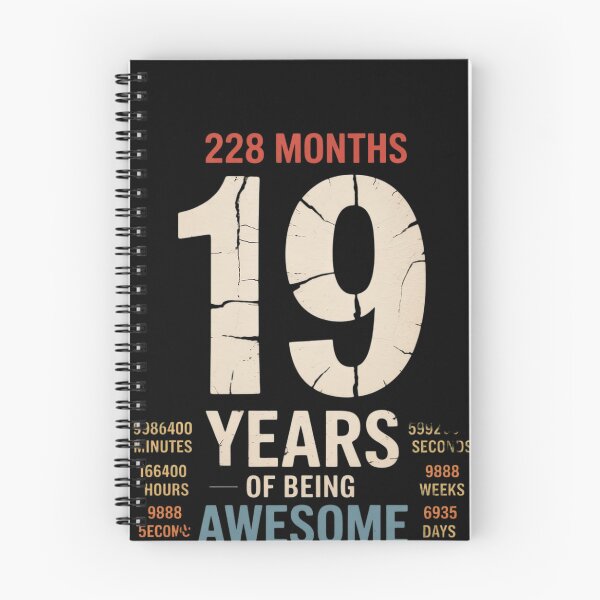 Item preview, 19 YEARS OF BEING AWESOME 19TH BIRTHDAY  designed and sold by MonsterBuddiess.