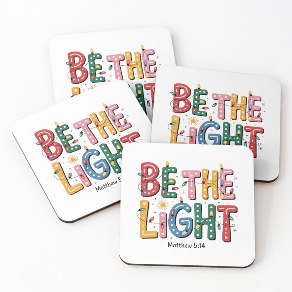 Item preview, Be The Light Matthew 5:14 Christmas Bible Verse designed and sold by sapnaela.