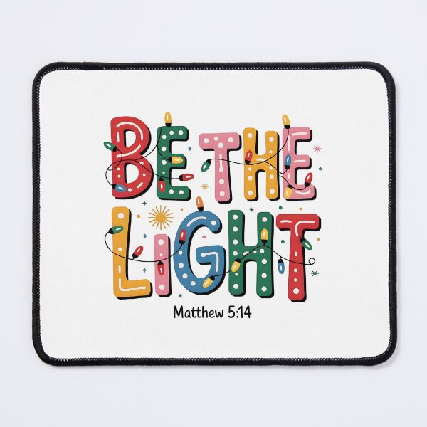Item preview, Be The Light Matthew 5:14 Christmas Bible Verse designed and sold by sapnaela.