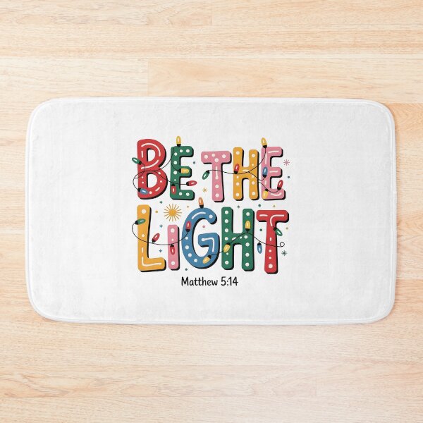 Item preview, Be The Light Matthew 5:14 Christmas Bible Verse designed and sold by sapnaela.