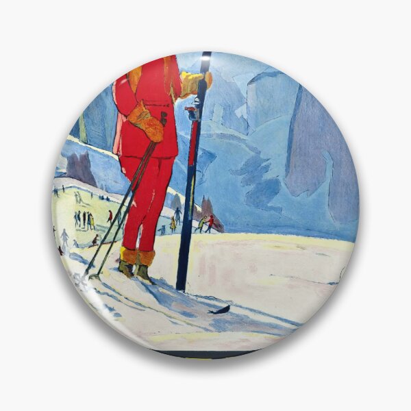 Item preview, Vintage Wengen Travel Poster | Swiss Alps Skiing Art Print | Bernese Oberland Winter Sports Decor | Mid-Century Style designed and sold by artofuniverse.