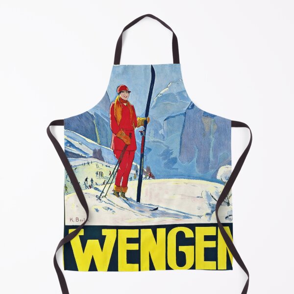 Item preview, Vintage Wengen Travel Poster | Swiss Alps Skiing Art Print | Bernese Oberland Winter Sports Decor | Mid-Century Style designed and sold by artofuniverse.