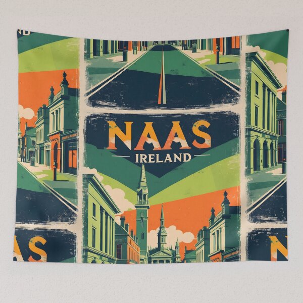 Item preview, Naas Ireland 1950s Vintage Travel Tourism designed and sold by TravelersGems.