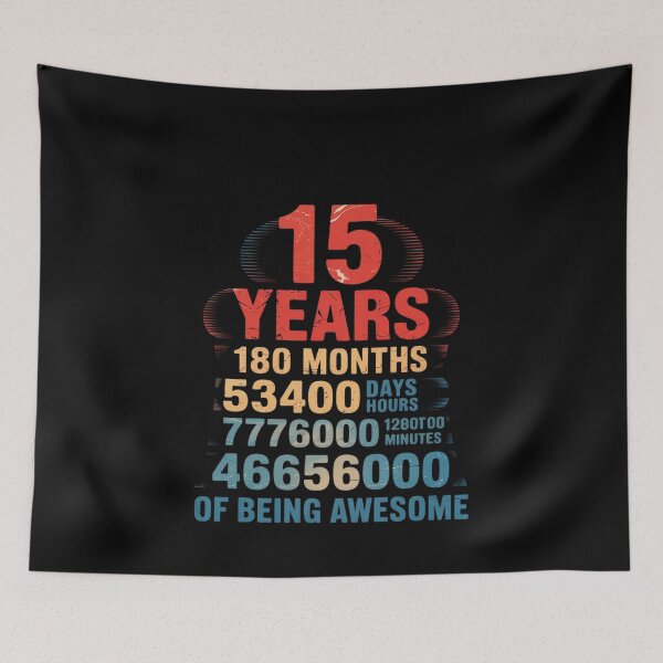 Item preview, Awesome 15th Birthday Boys 15 Years Old  designed and sold by MonsterBuddiess.