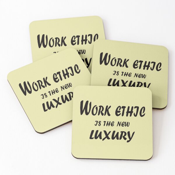 Item preview, Work Ethic Is the New Luxury – Motivational Success Mindset Quote Design designed and sold by ArtNestVerse.