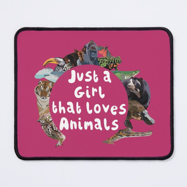 Item preview, A is for Animal Lover, Just a Girl | Simple Animal Lover & Zookeeper Design designed and sold by PrettylittlepastelUk.
